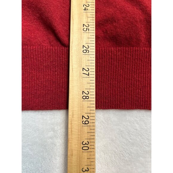 Banana Republic Sweater Mens XL Red Merino Wool Blend Italian Yarn - Picture 7 of 7
